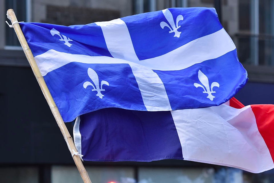 Quebec France Flags