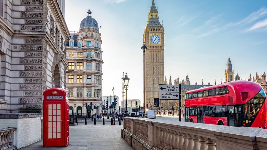 Big Ben and Westminster Bridge in London