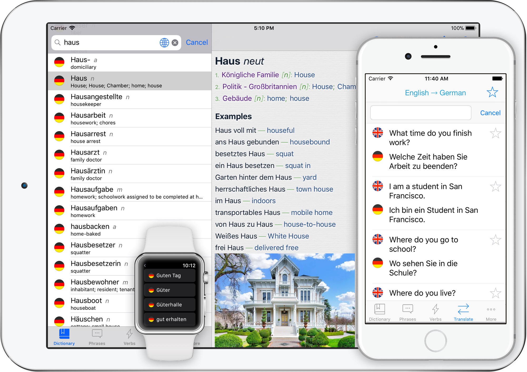 German Translator Dictionary For Iphone Ipad Apple Watch