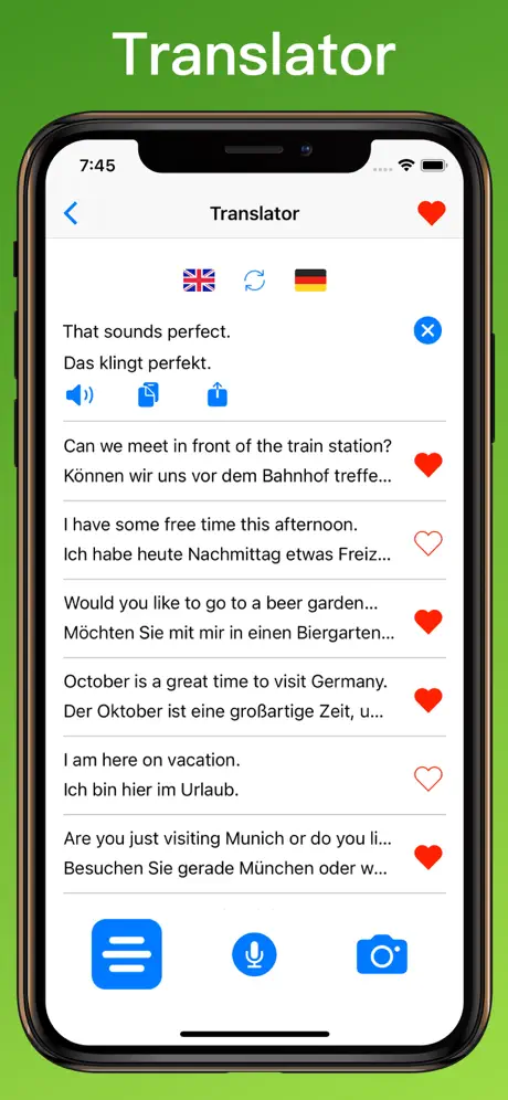 Englisch Übersetzer + text translator on iPhone