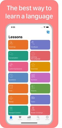 Lingidy language lessons on iPhone