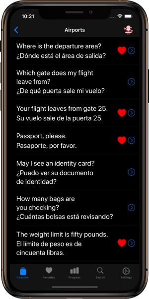 Spanish Phrases iPhone