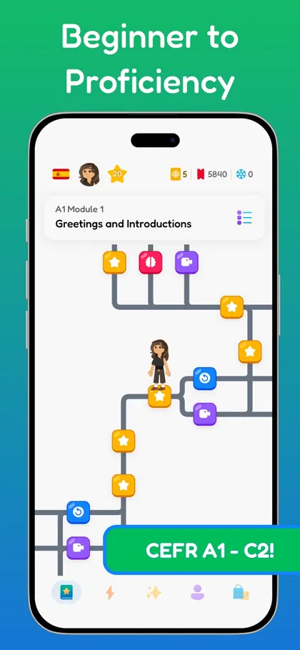 PolyChat beginner to proficiency path on iPhone