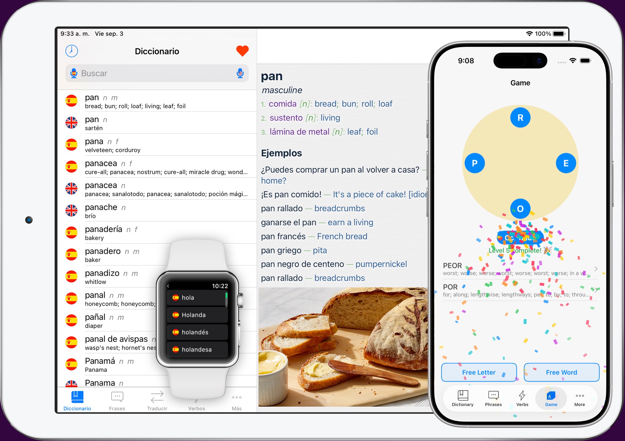 Spanish English Dictionary iPhone iPad