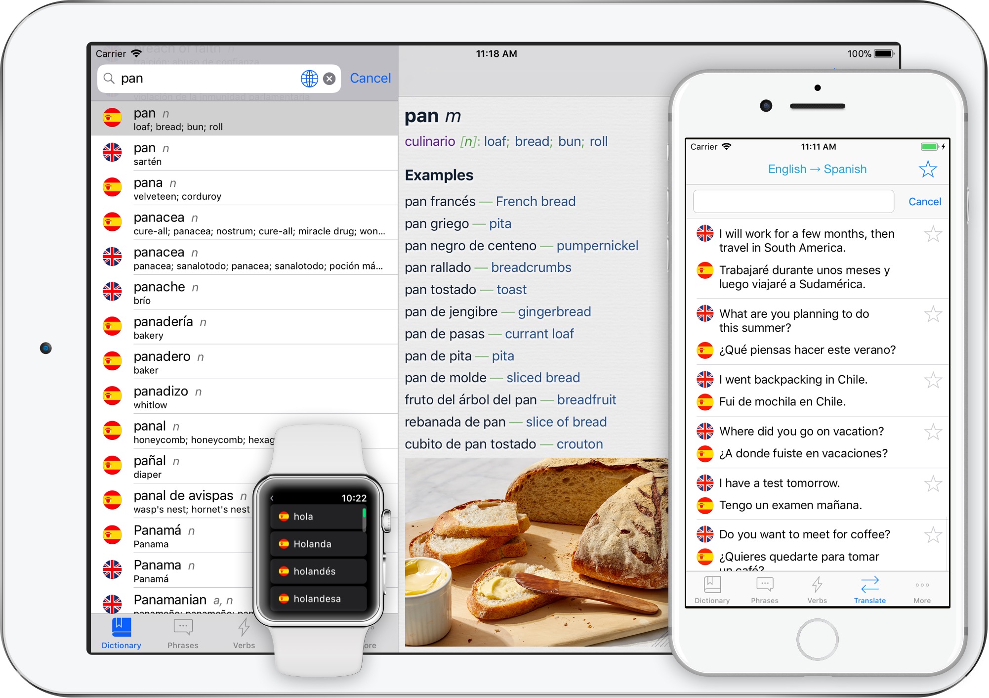 Spanish Translator + for iPhone, iPad & Apple Watch Best Free APP to