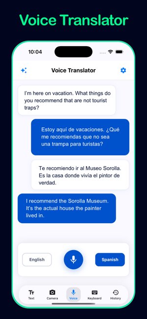 AI Translator text translation screen