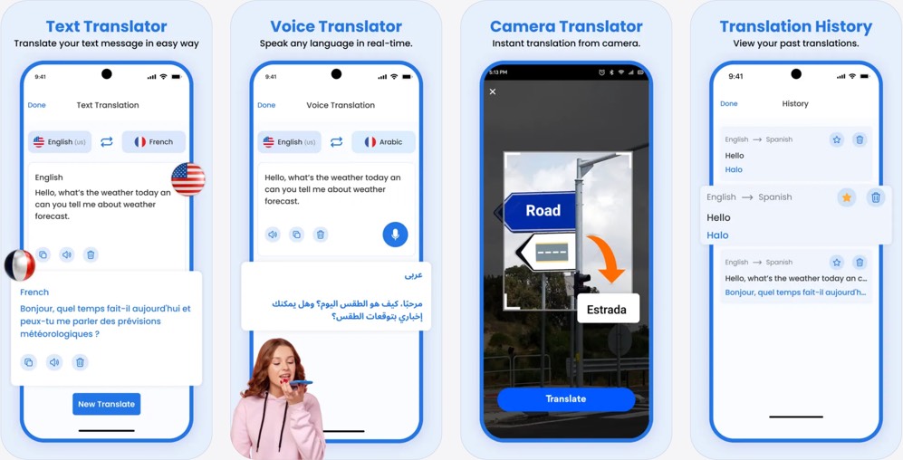 SayHi Translate App Store screenshots