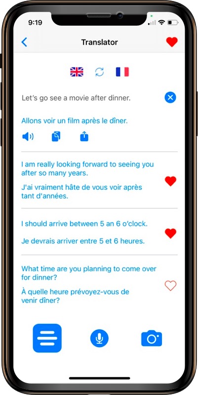 French text translator app